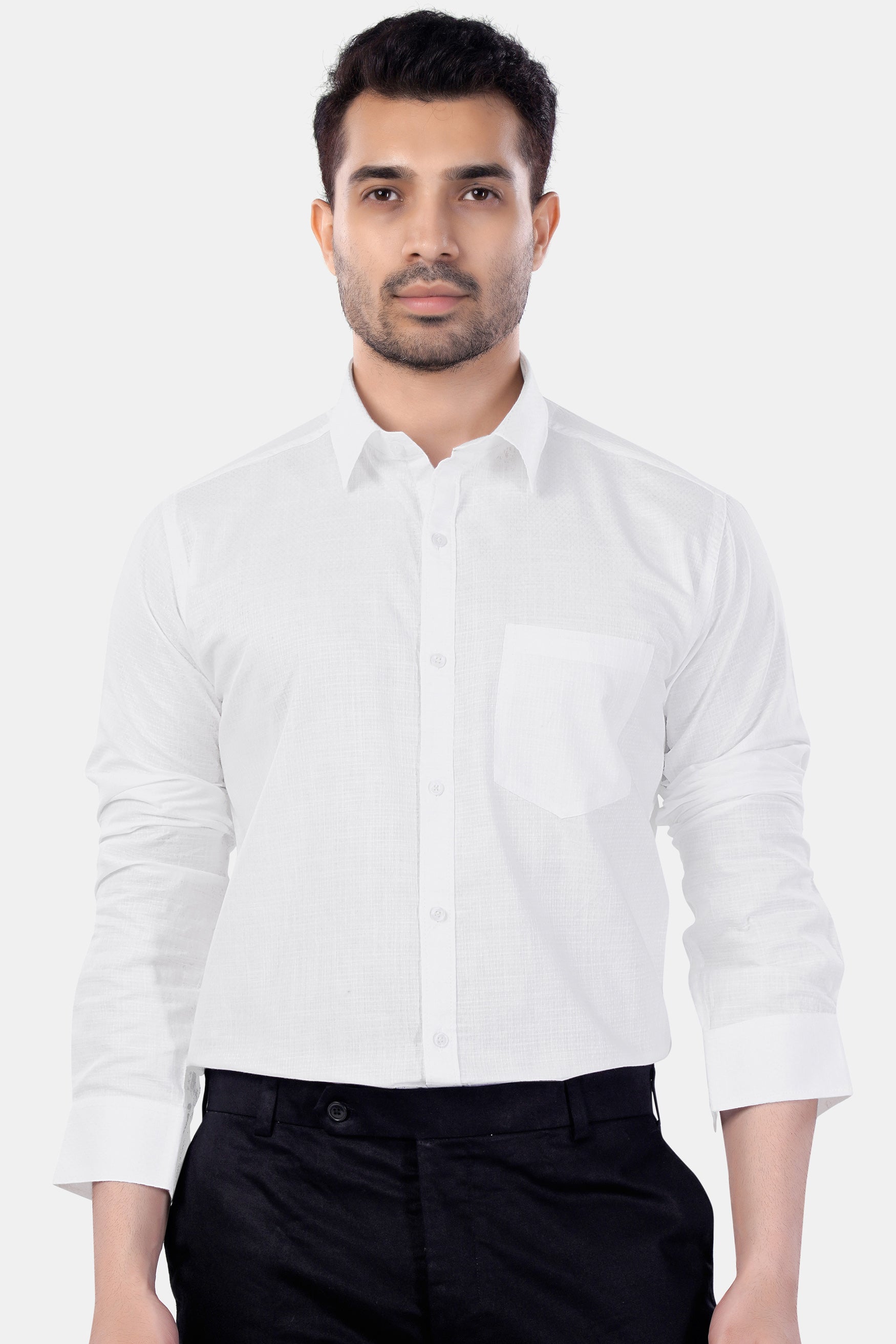 Bright White Premium Cotton Shirt