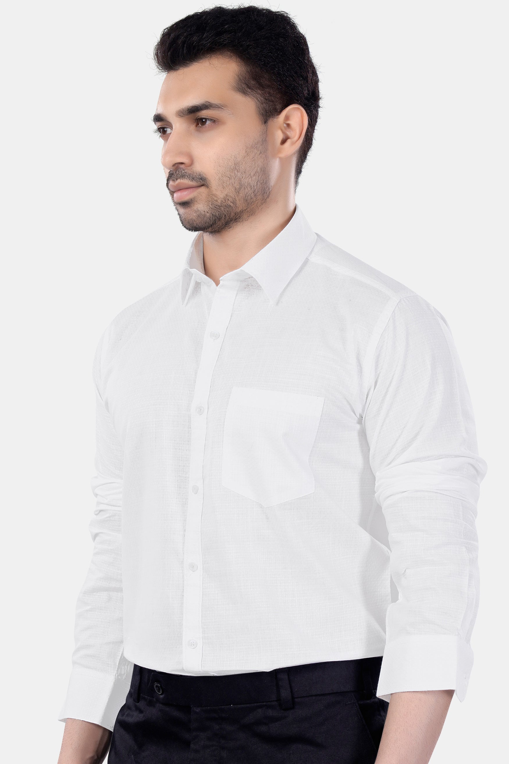 Bright White Premium Cotton Shirt