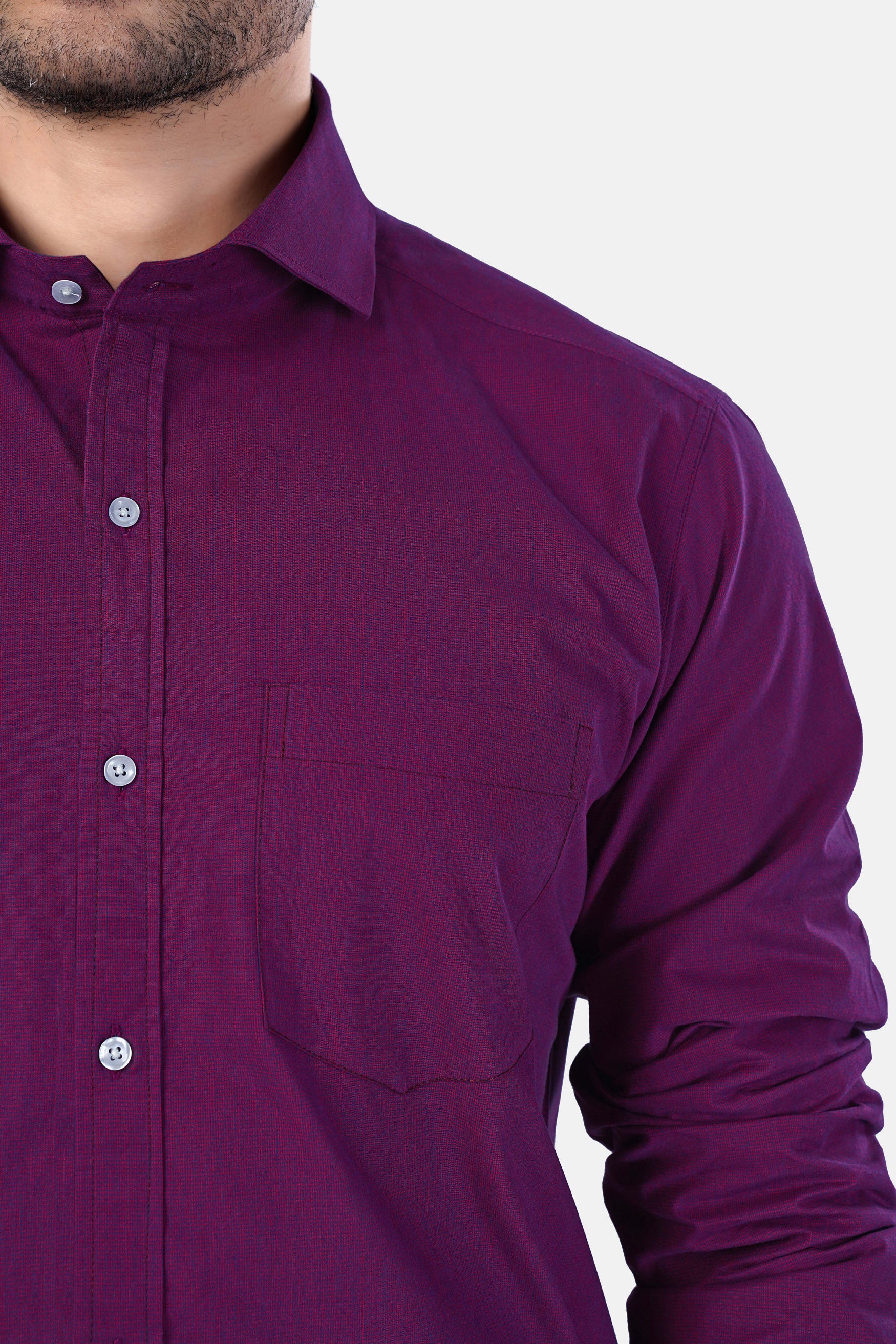 Pansy Purple Premium Cotton Shirt