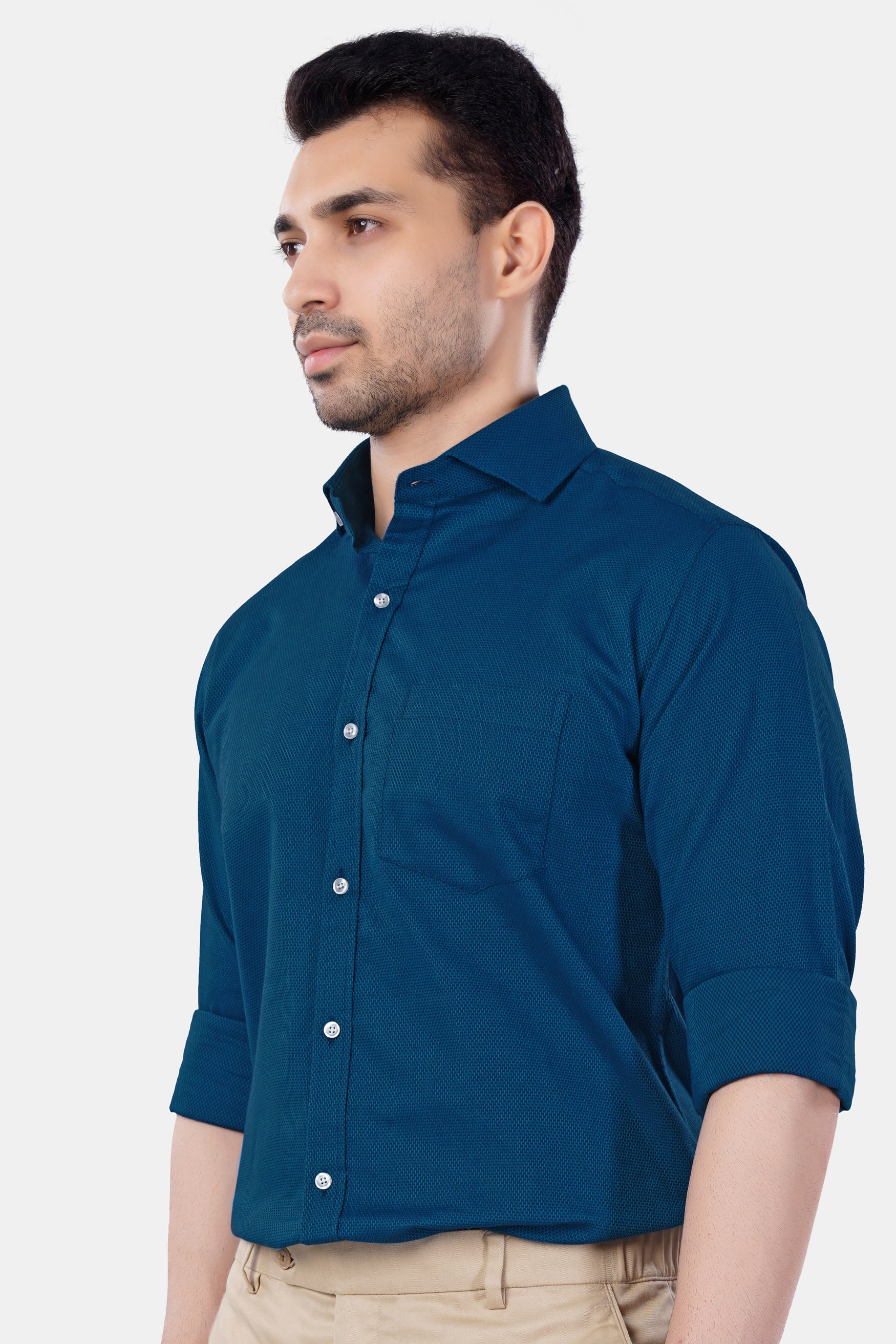 Daintree Blue Premium Cotton Shirt