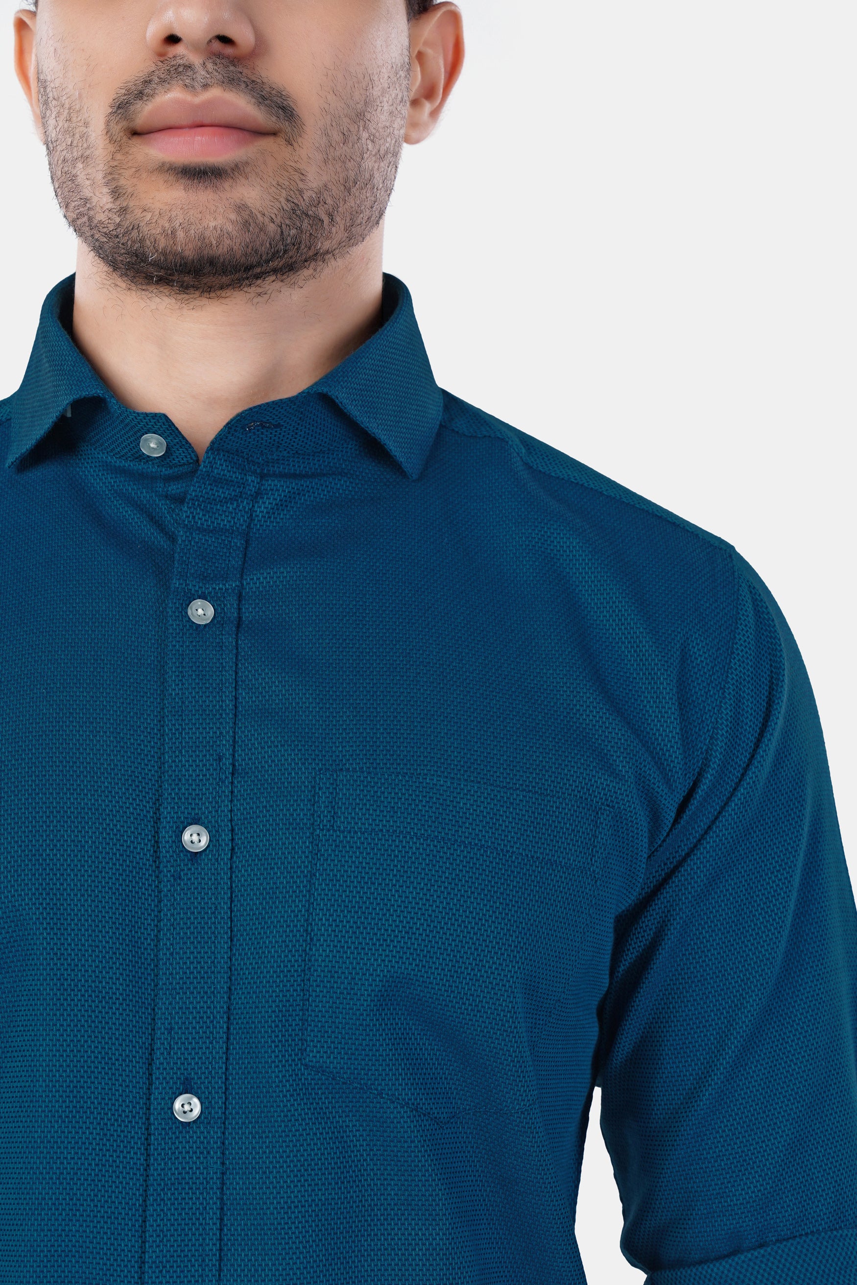 Daintree Blue Premium Cotton Shirt