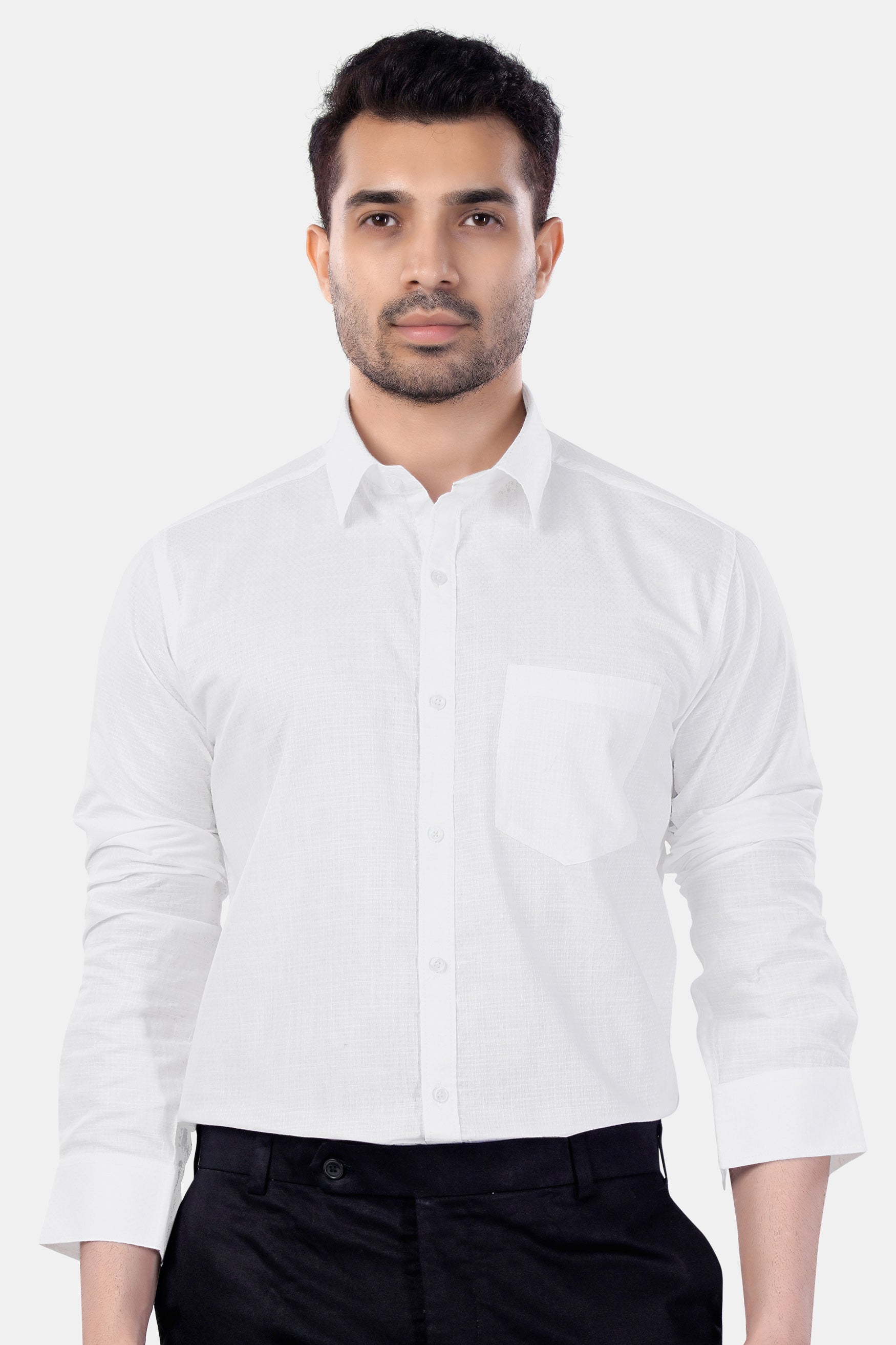 Bright White Premium Cotton Shirt