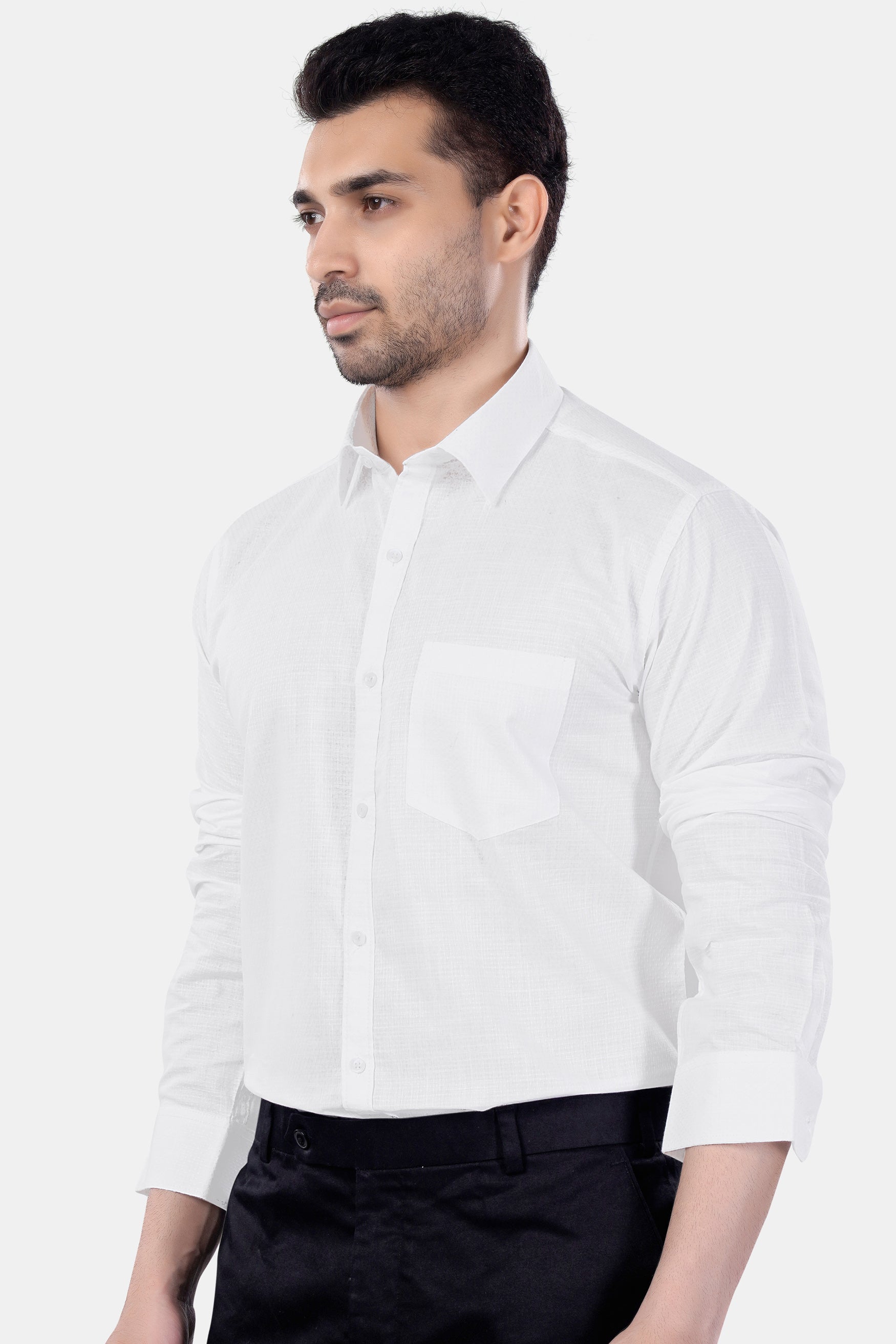 Bright White Premium Cotton Shirt