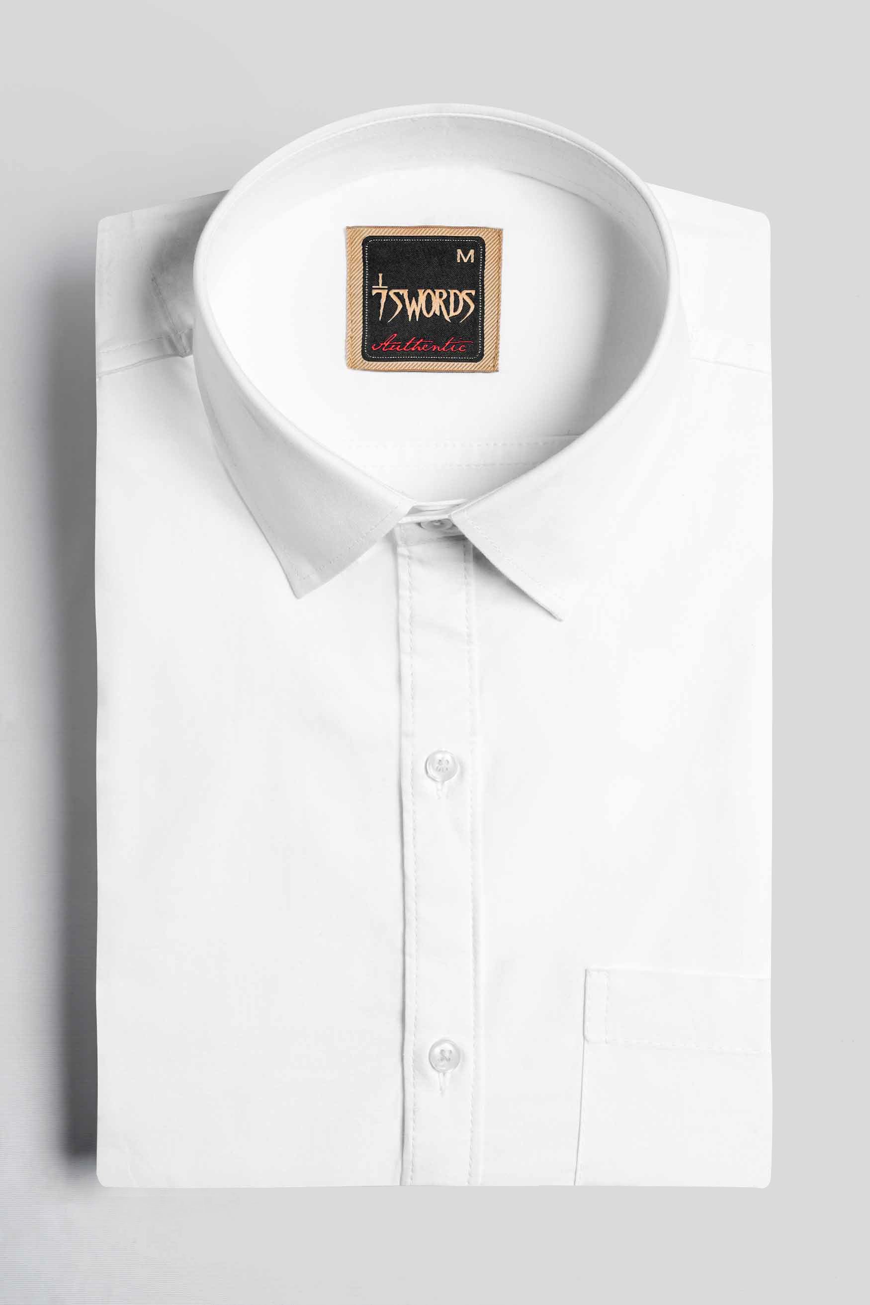 Bright White Premium Cotton Shirt