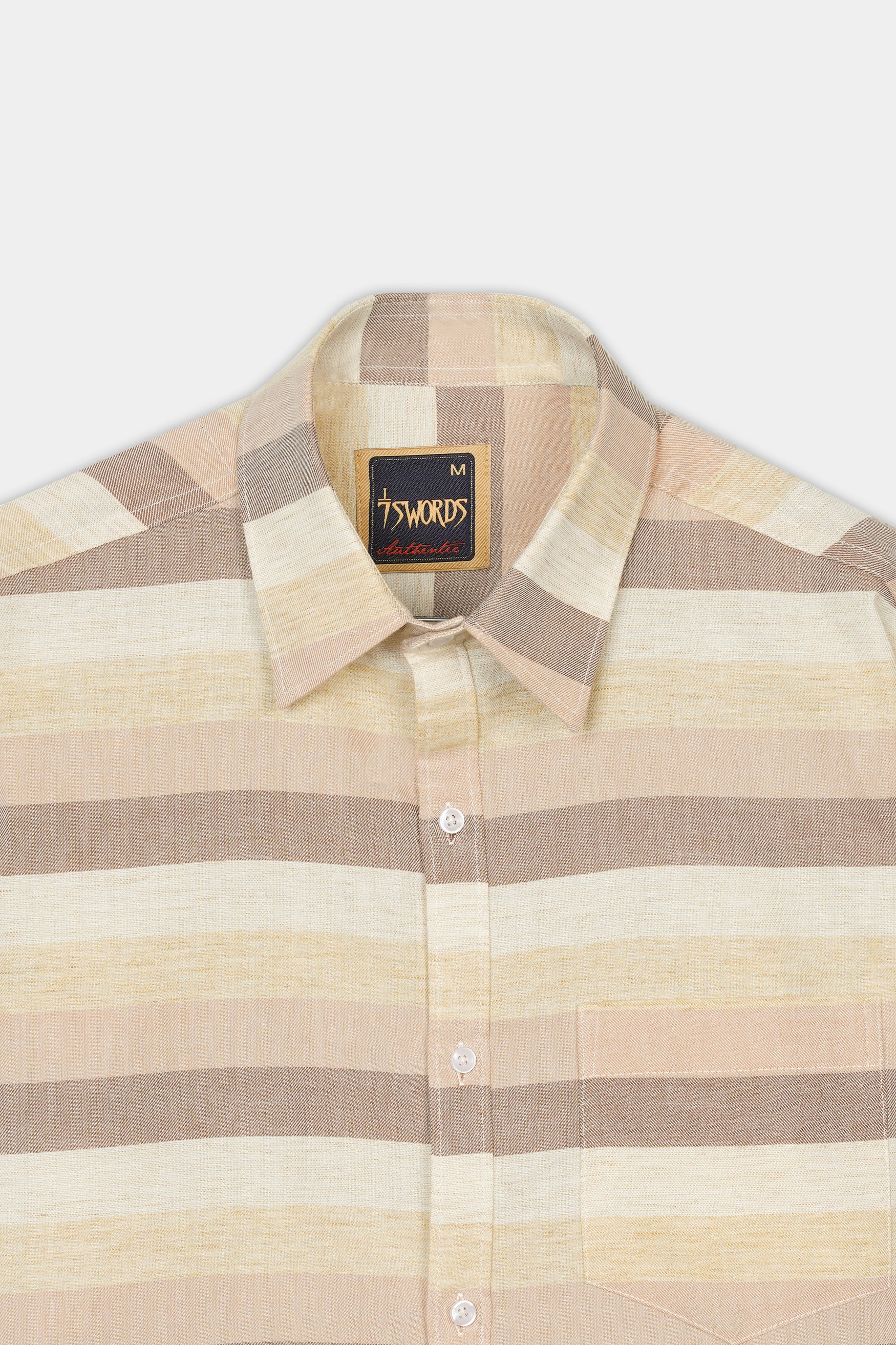 Rodeo Brown and Sorrel Brown Multicolour Premium Cotton Shirt