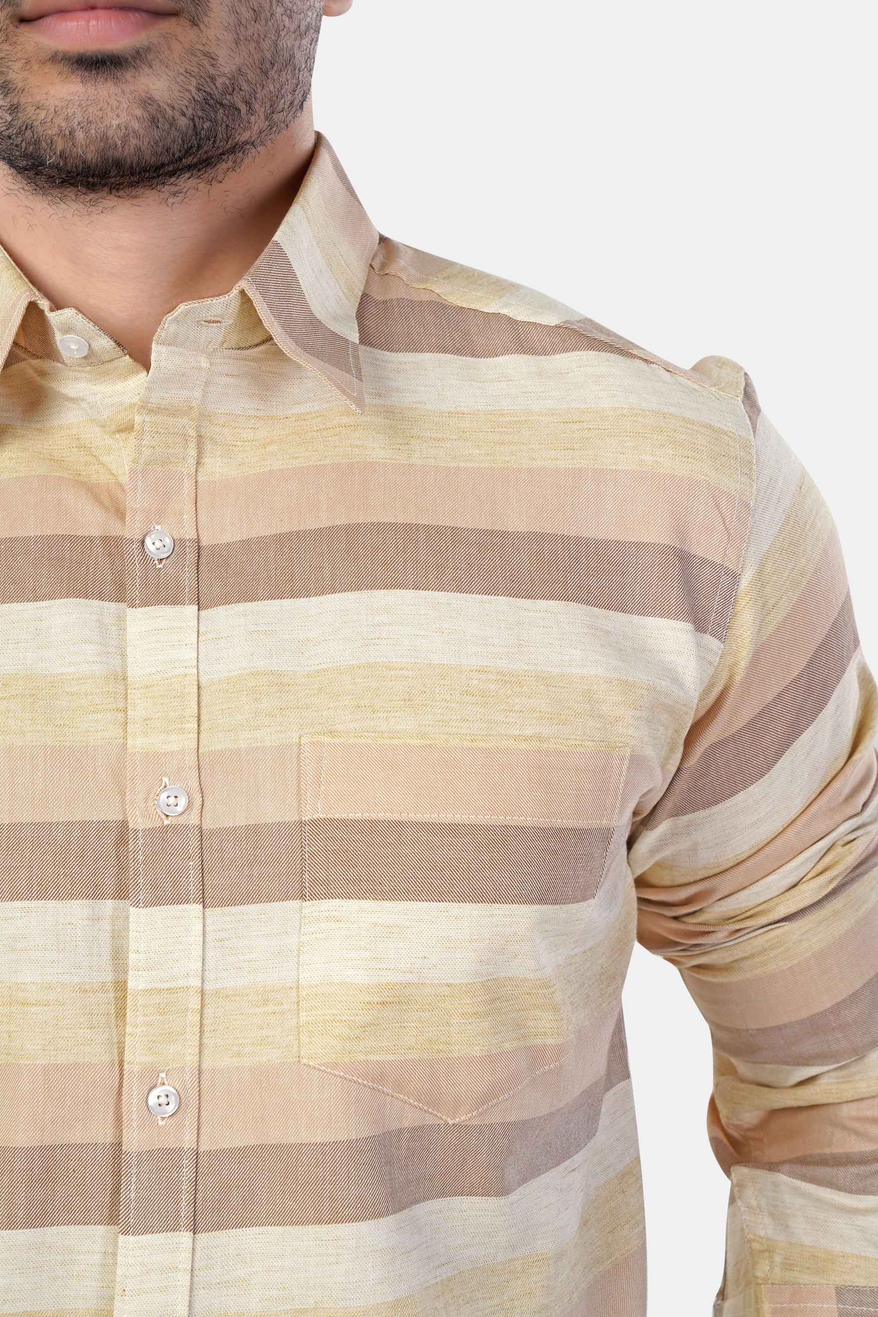 Rodeo Brown and Sorrel Brown Multicolour Premium Cotton Shirt