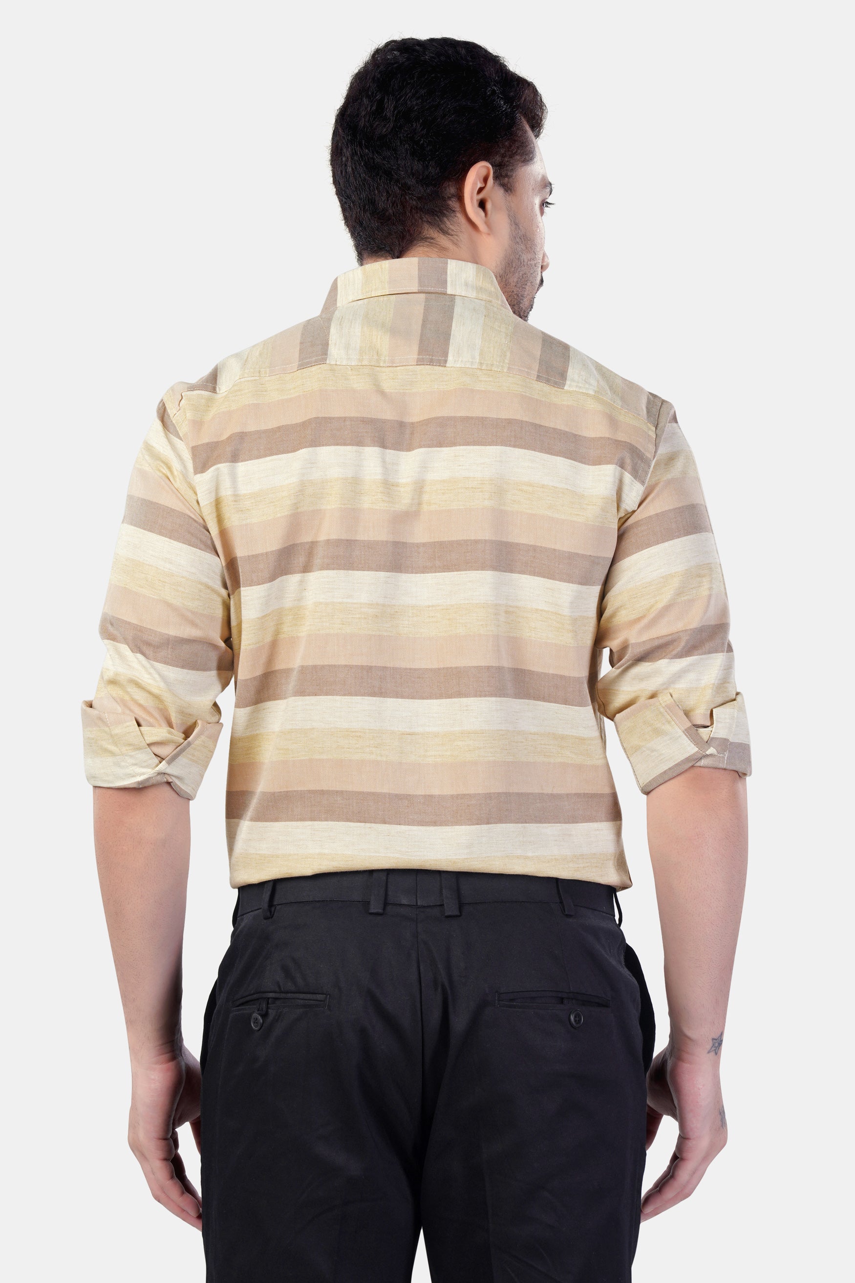 Rodeo Brown and Sorrel Brown Multicolour Premium Cotton Shirt