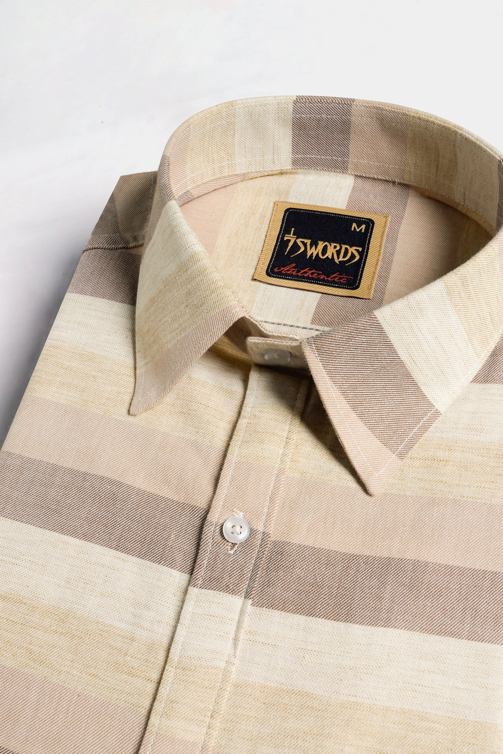 Rodeo Brown and Sorrel Brown Multicolour Premium Cotton Shirt