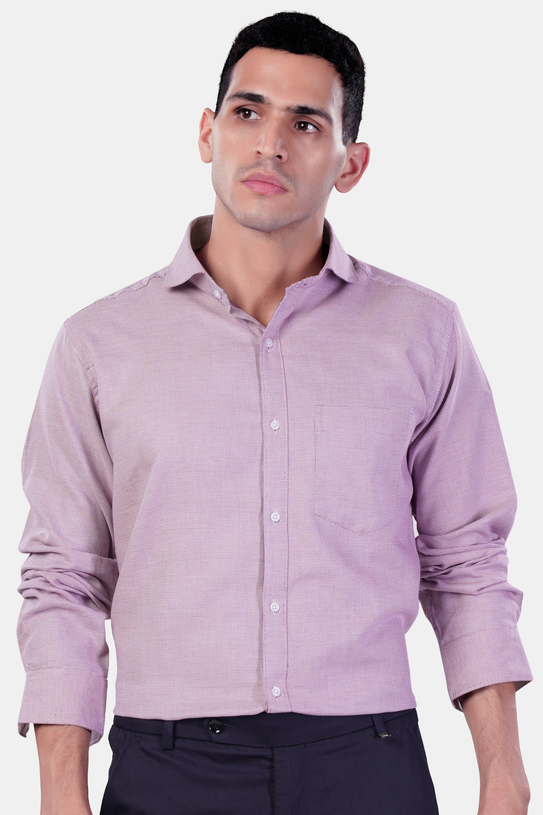 Carolina Plum Pink Premium Cotton Shirt