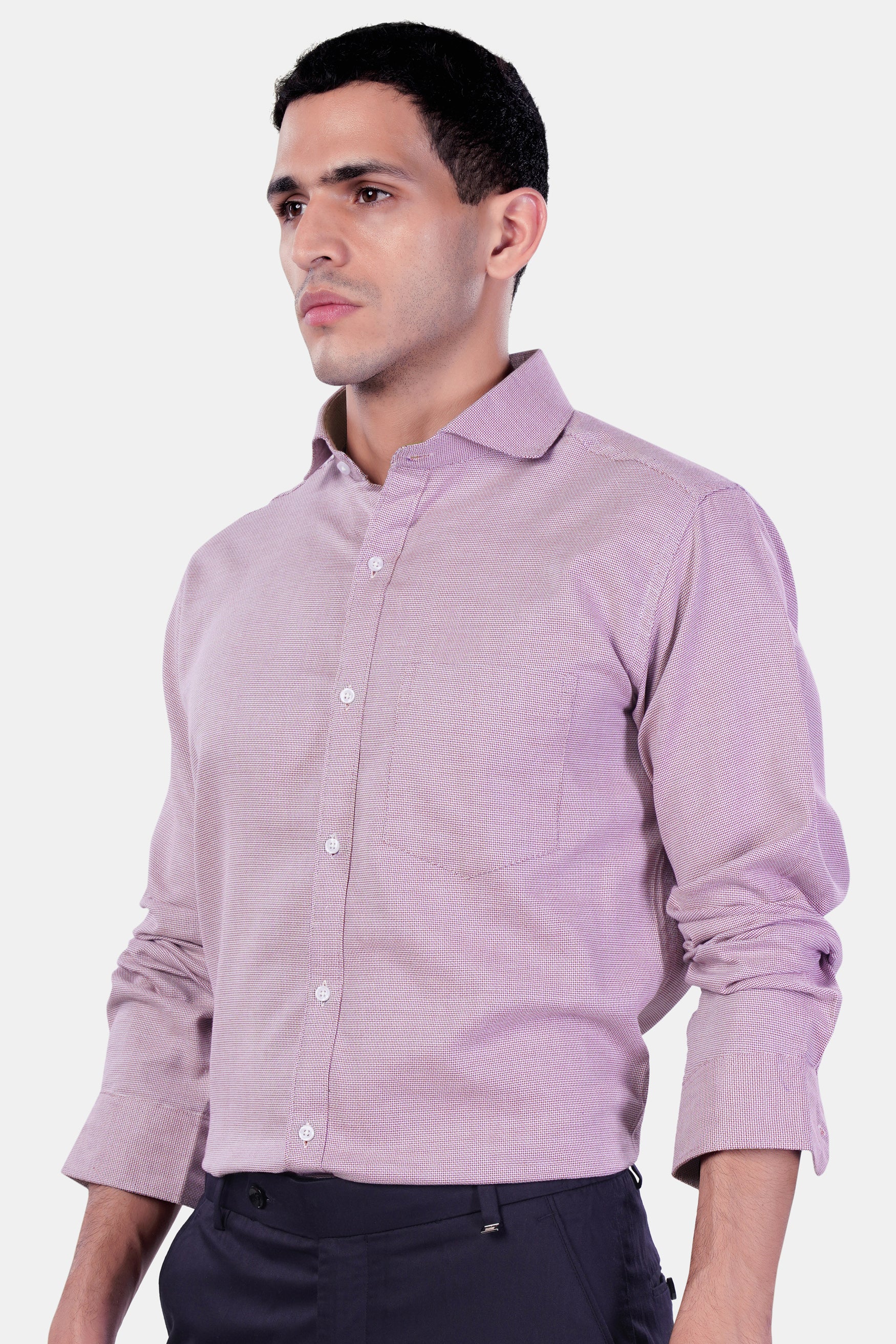 Carolina Plum Pink Premium Cotton Shirt