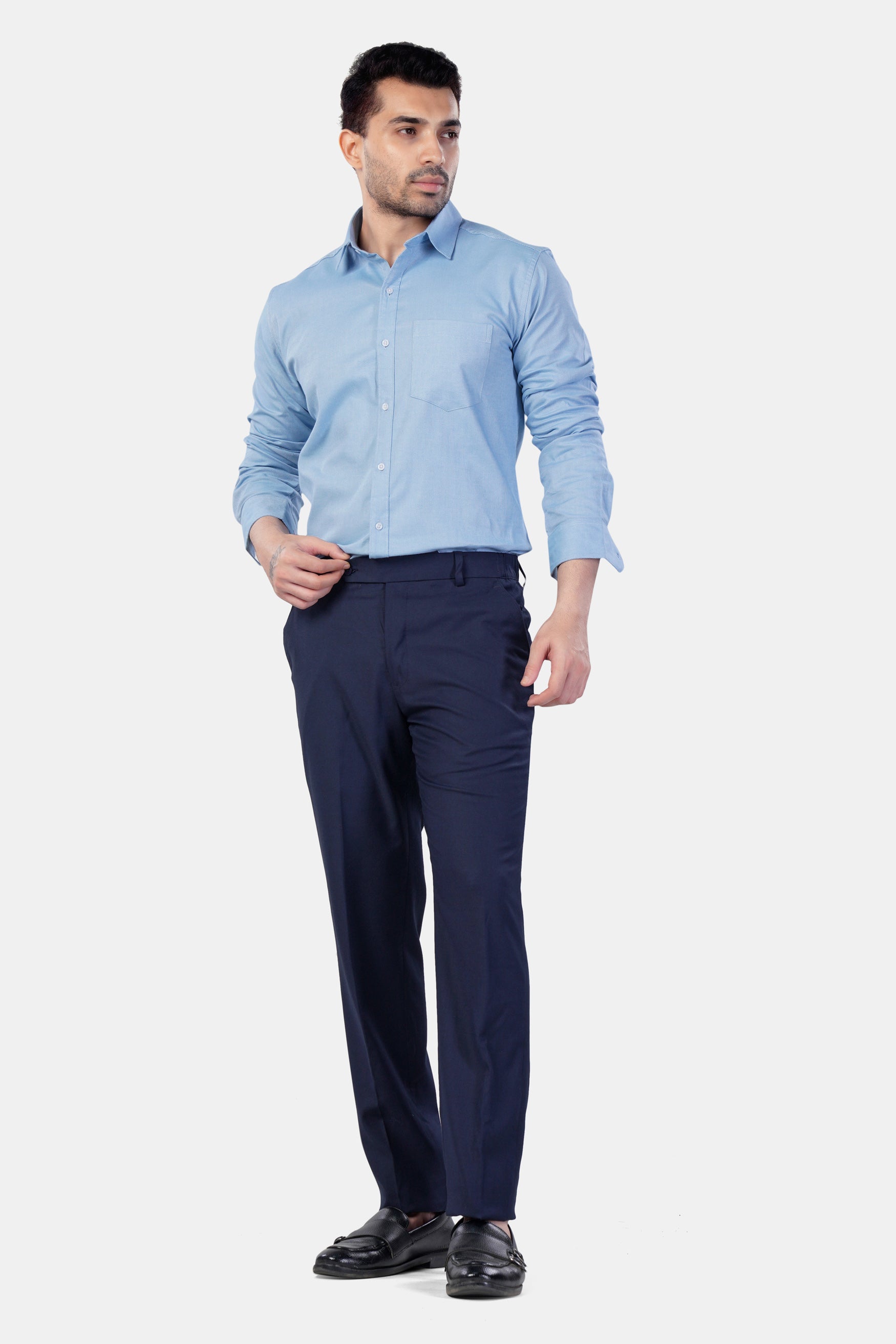 Spindle Blue Premium Cotton Shirt