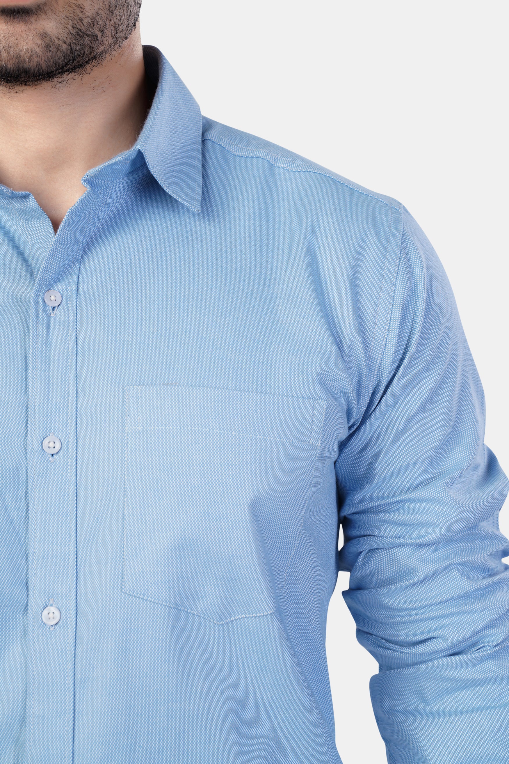 Spindle Blue Premium Cotton Shirt