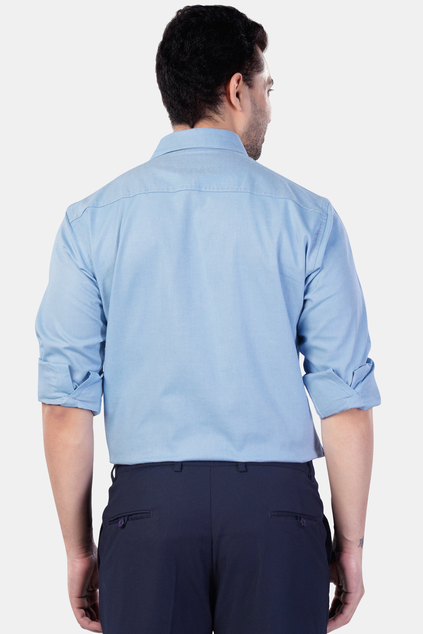 Spindle Blue Premium Cotton Shirt