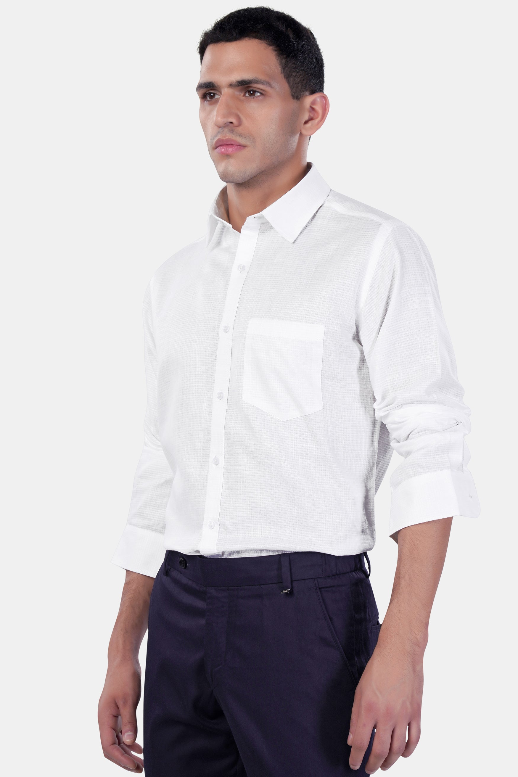 Bright White Premium Cotton Shirt